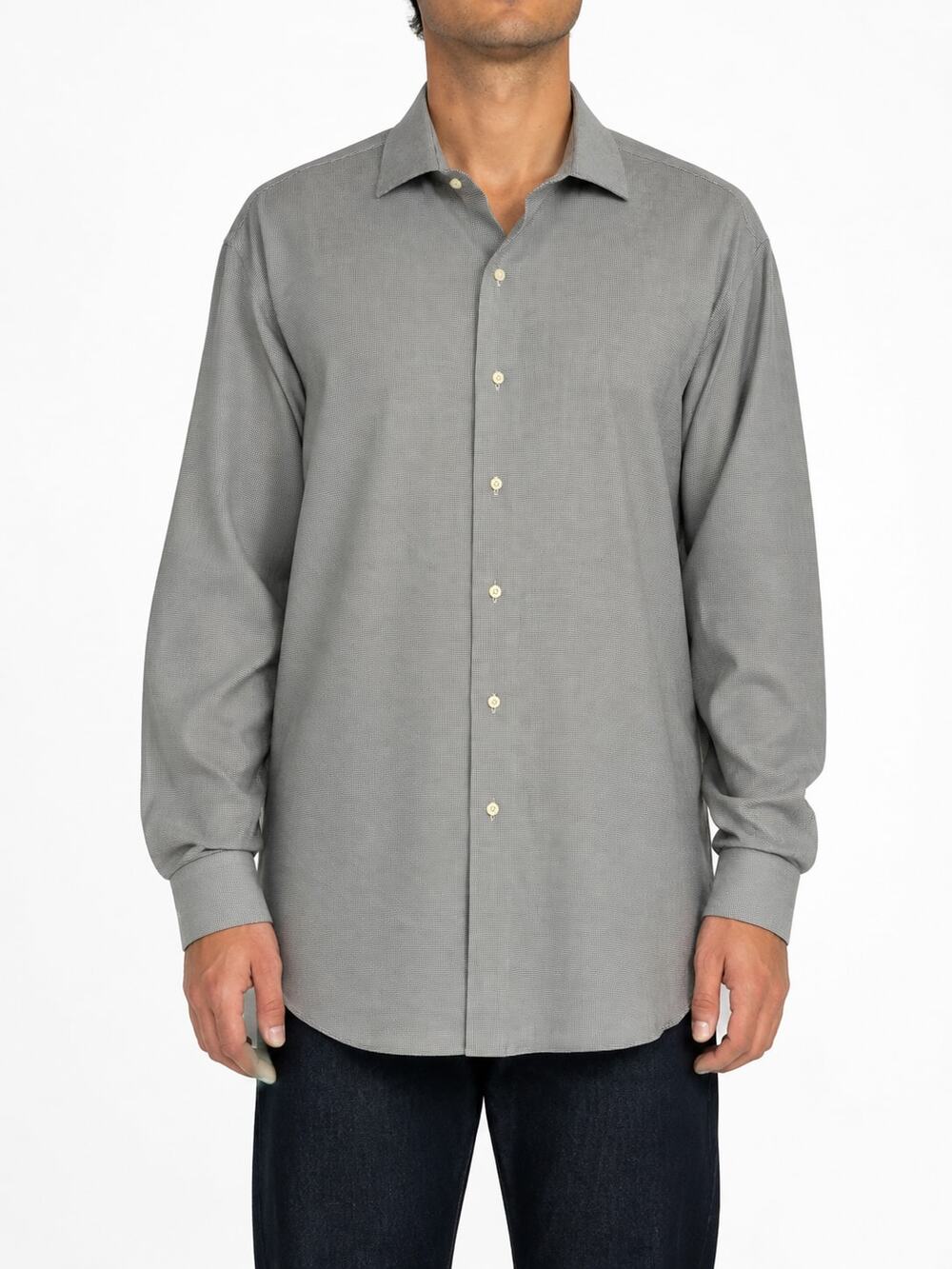 Brooks Brothers Regent Non-Iron Gray Check Button Shirt 18-38 100% Supima Cotton